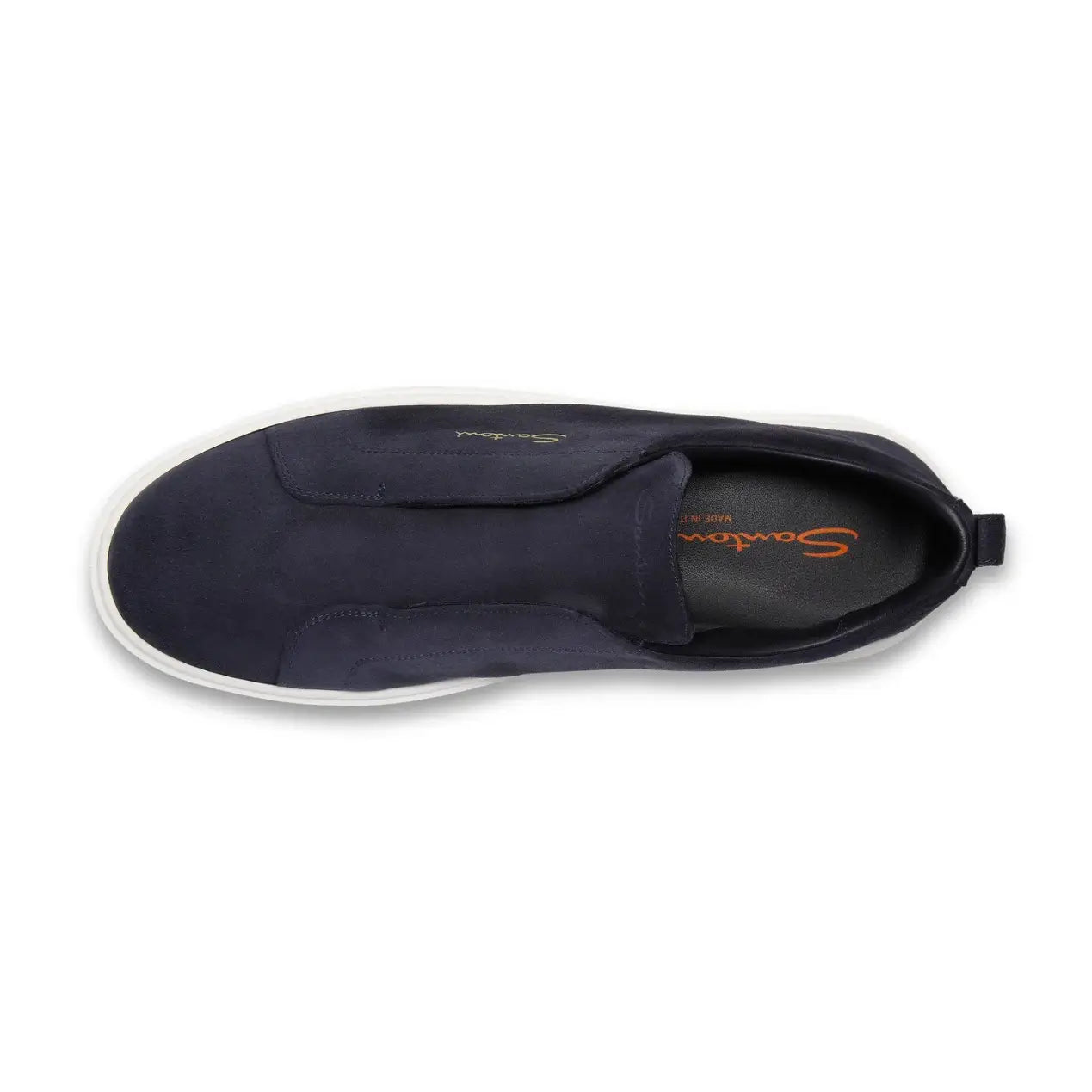 Men's blue suede slip-on sneaker